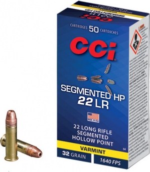 CCI .22 LR Segmented HP 